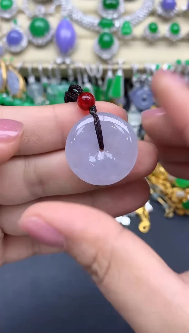 翡翠未镶嵌颈饰90-春日珠宝