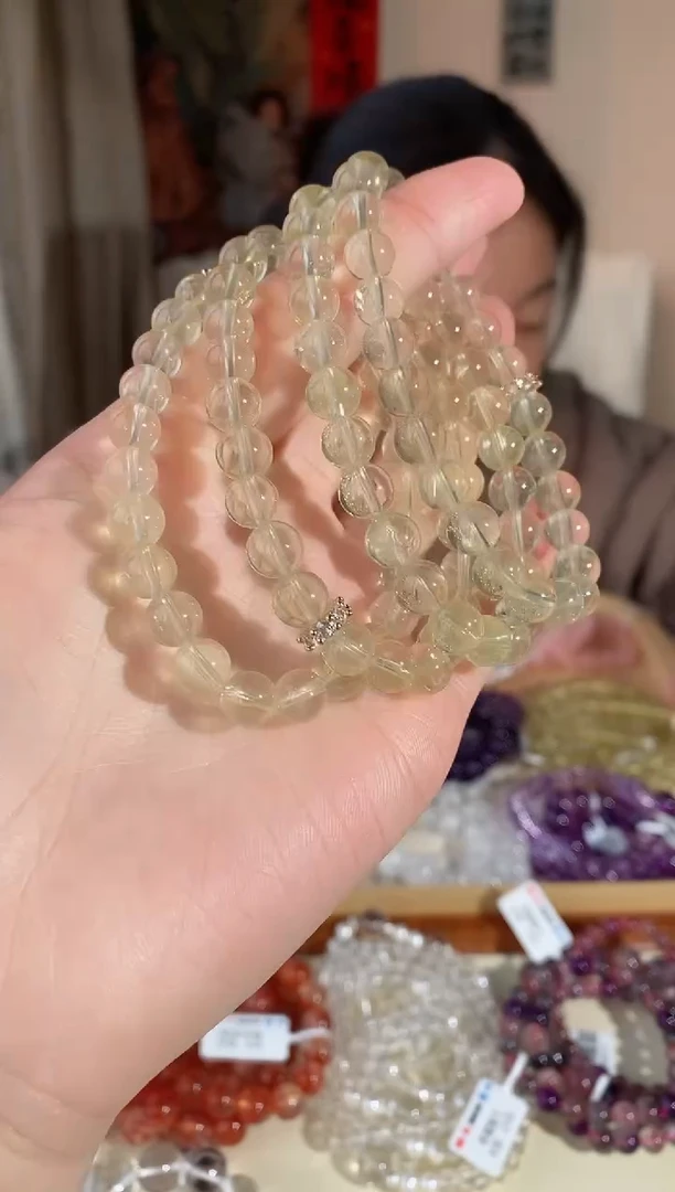 【闪购商品】水晶手链合金黄水晶、