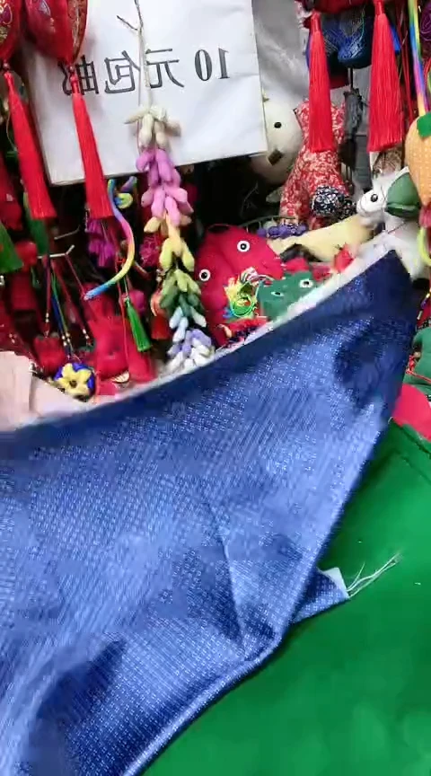 棉仿真丝宝蓝白花75*50