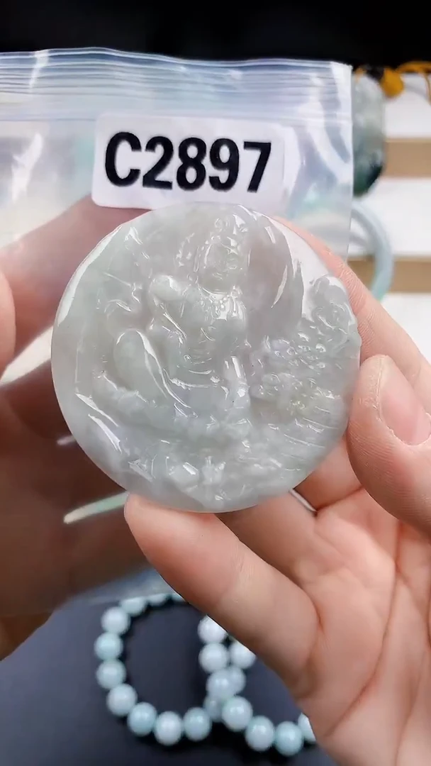 颈饰未镶嵌翡翠天然翡翠吊坠挂件