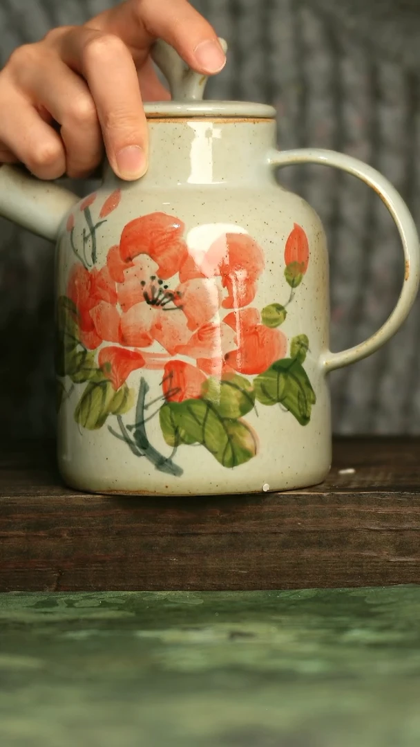 瓷器青诗集手工手绘瓷器