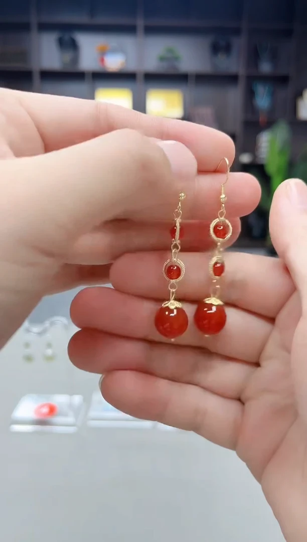 未镶嵌耳饰玛瑙/玉髓903000