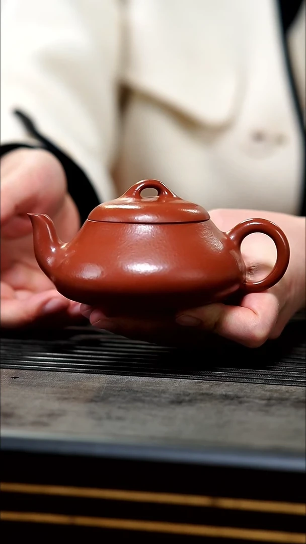 【闪购商品】紫砂茶壶全手微瑕特惠朱泥大红袍汉棠石瓢