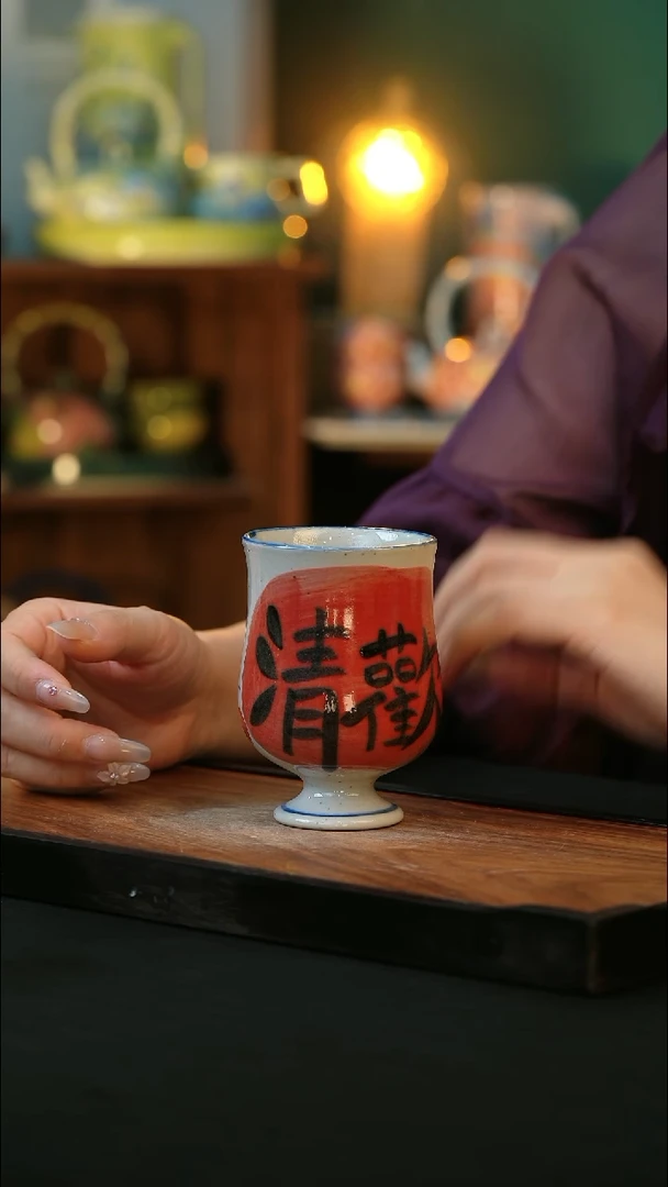 杯手绘心瓷陶瓷浮力