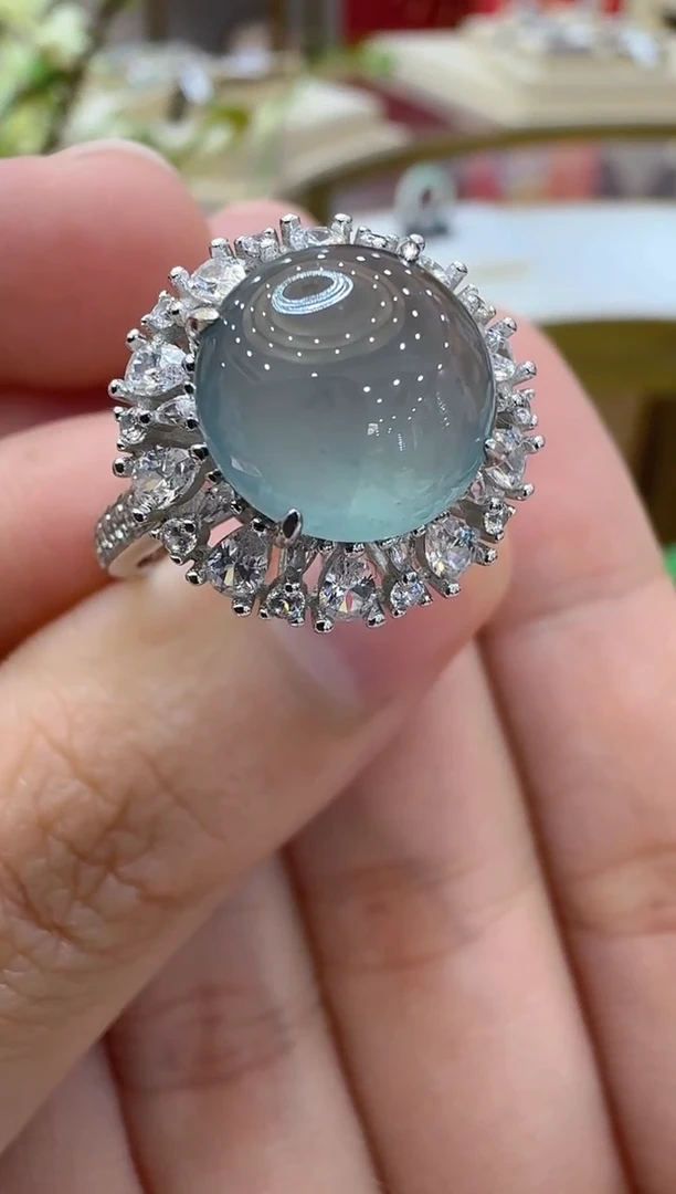 【闪购商品】翡翠戒指银S925镶嵌多样性团购发一件