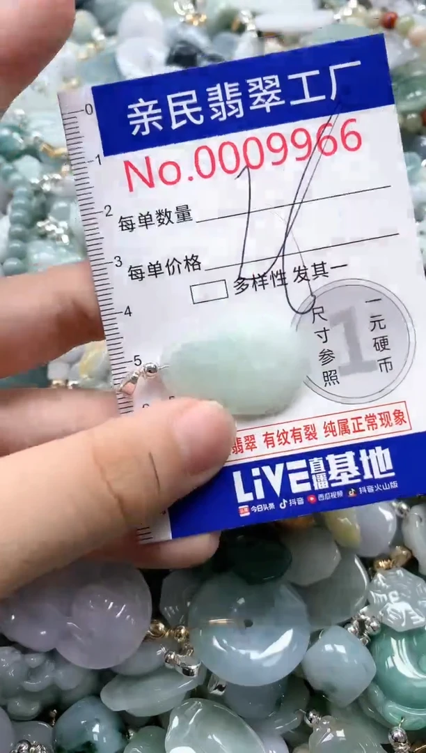 翡翠未镶嵌吊坠(不含链)9966