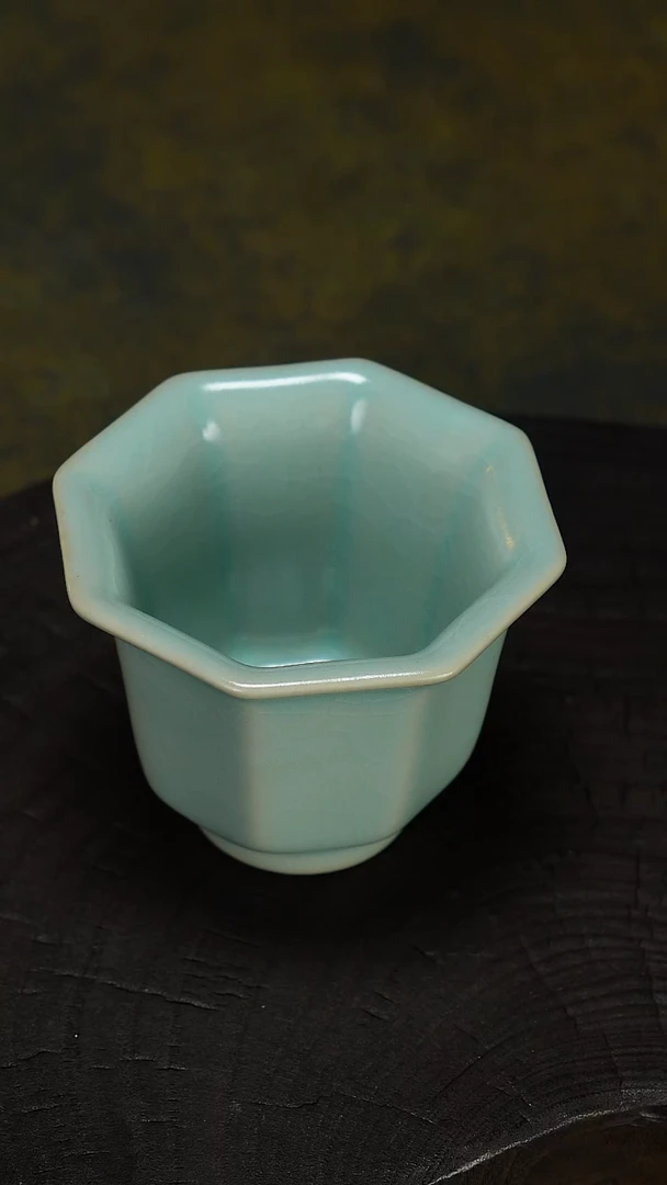 杯子瓷八方杯-微瑕