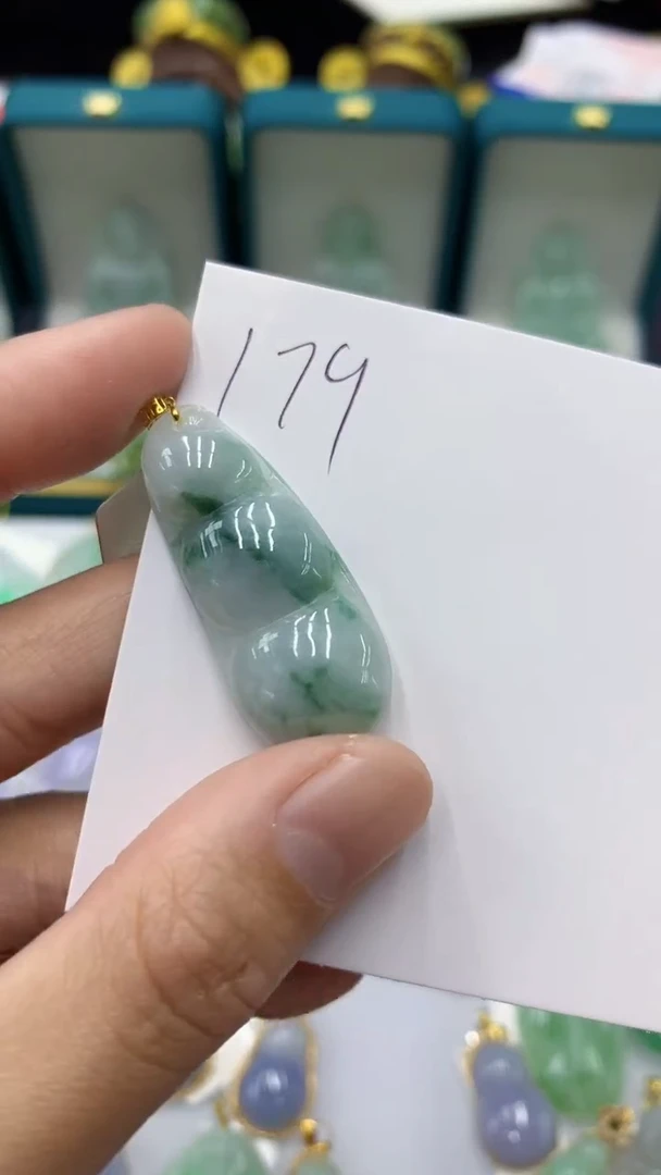 【闪购商品】翡翠颈饰18K金镶嵌1111111111