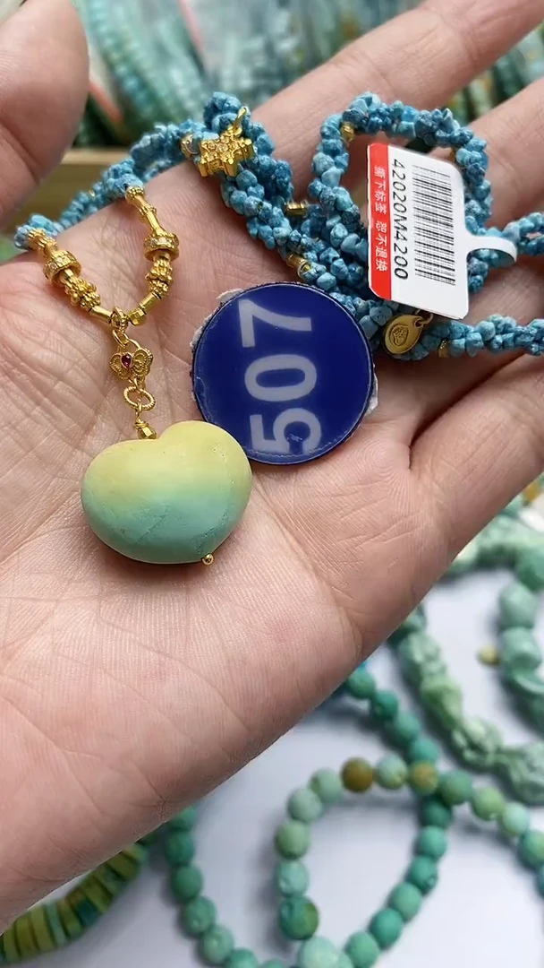 【闪购商品】绿松石项链银S925镶嵌507