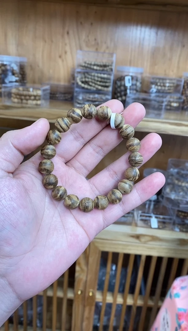 沉香手串达拉干圆珠单圈虎斑1.1多样性发其一