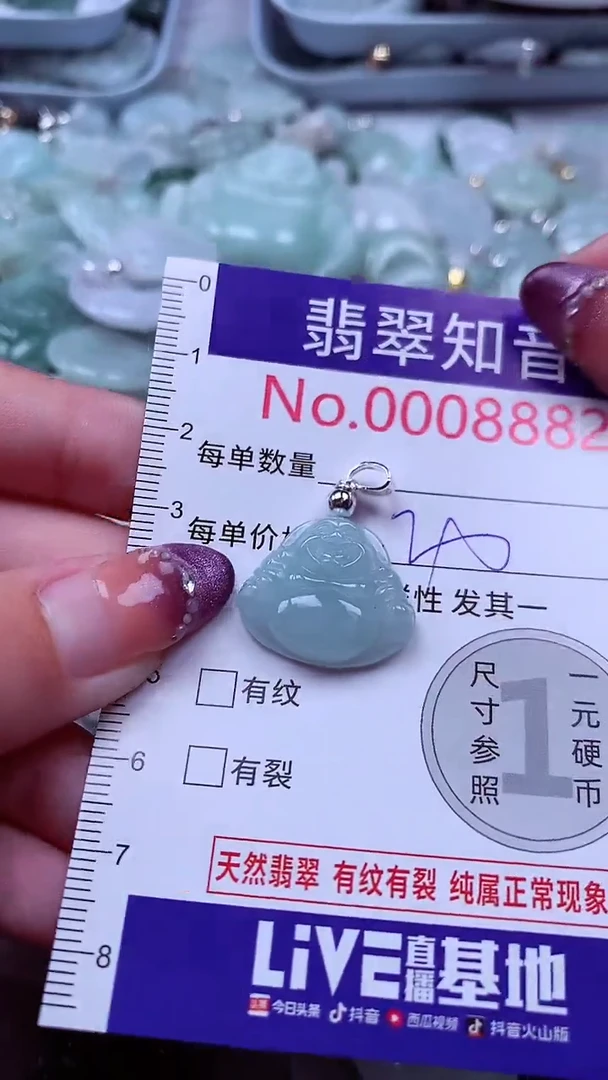 翡翠未镶嵌吊坠(不含链)8882