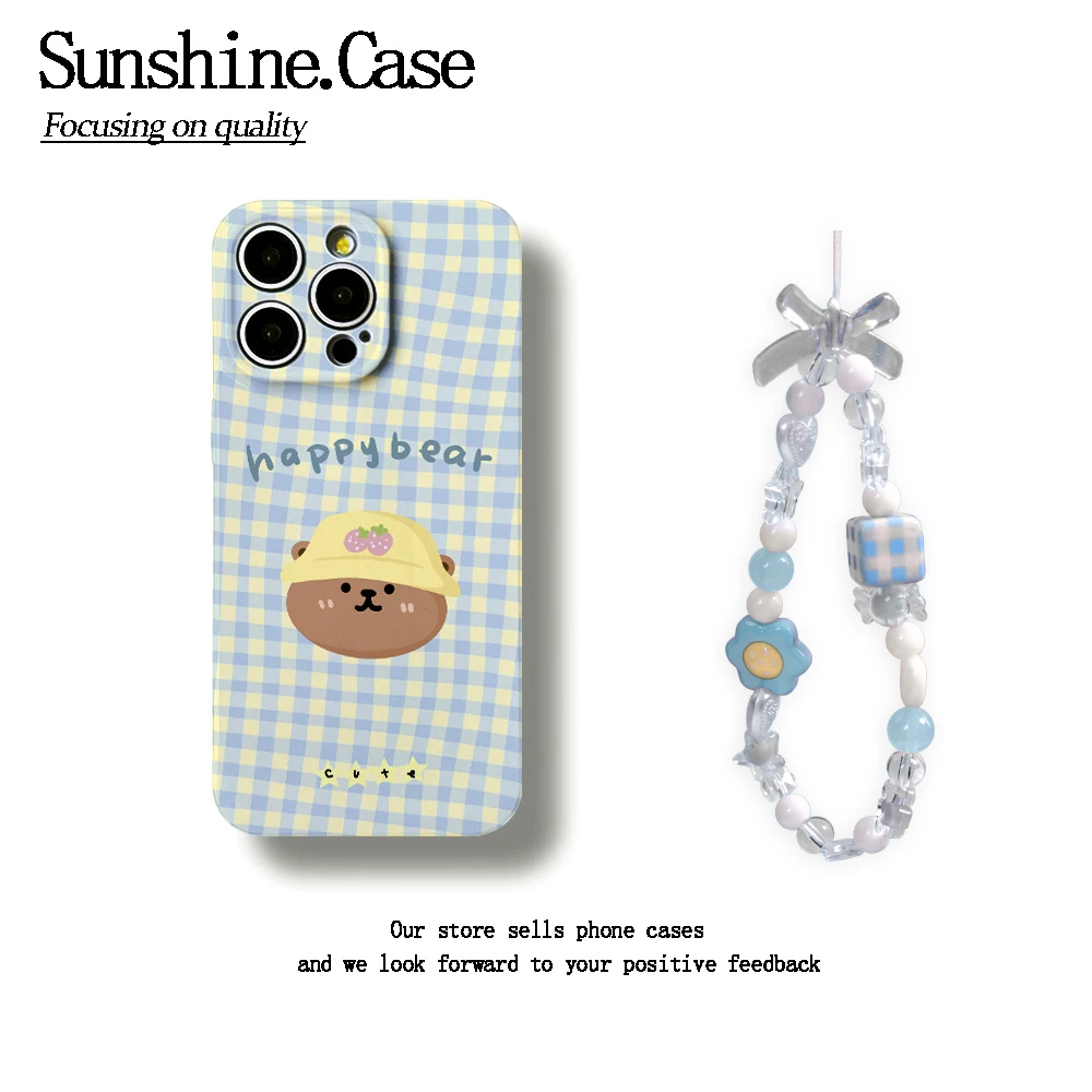 帽子小熊软壳适用苹果oppo华为vivo手机壳防摔ins全包