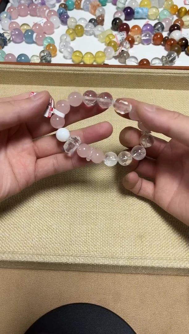 未镶嵌手链水晶21-22粉水晶设计款手链