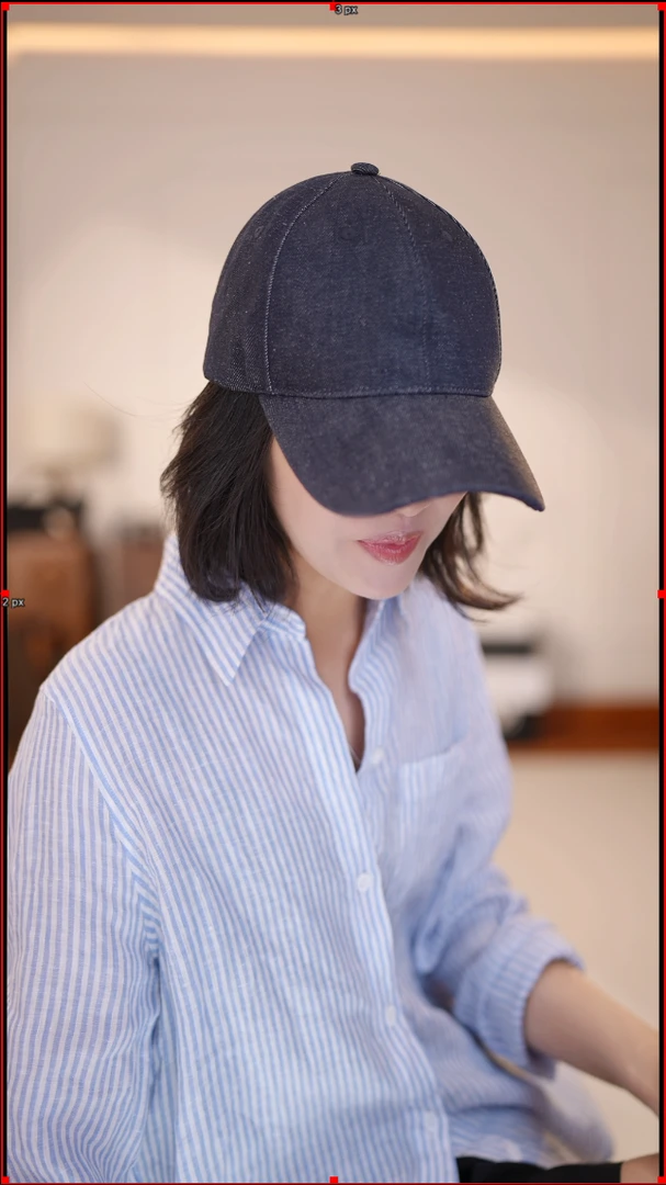【GeShi】新款高级感复古牛仔女士鸭舌帽P-8172