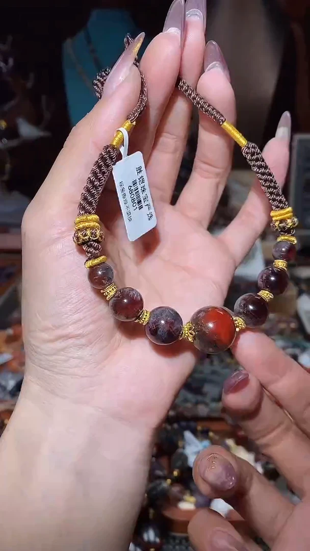 未镶嵌颈饰水晶极光编绳项链