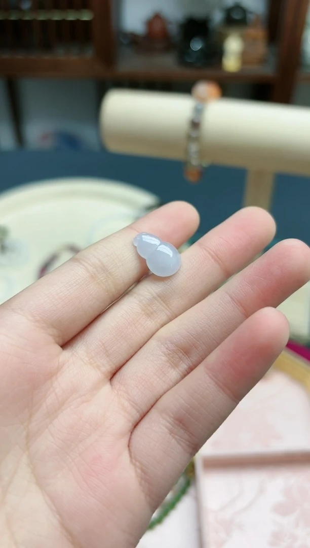 【闪购商品】翡翠颈饰未镶嵌翡翠葫芦挂件*1 YN编绳