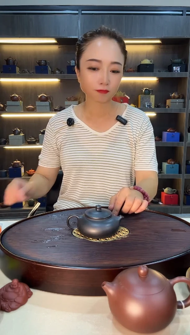 茶壶紫砂光器寒江 石黄