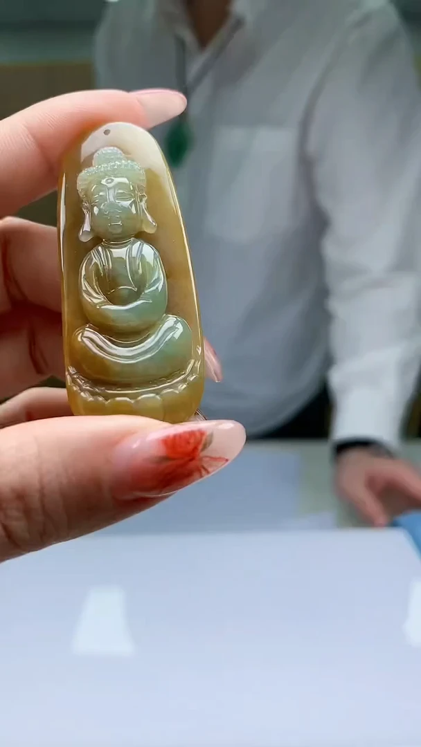 【闪购商品】定制翡翠未镶嵌5028ty-毛货挂件102