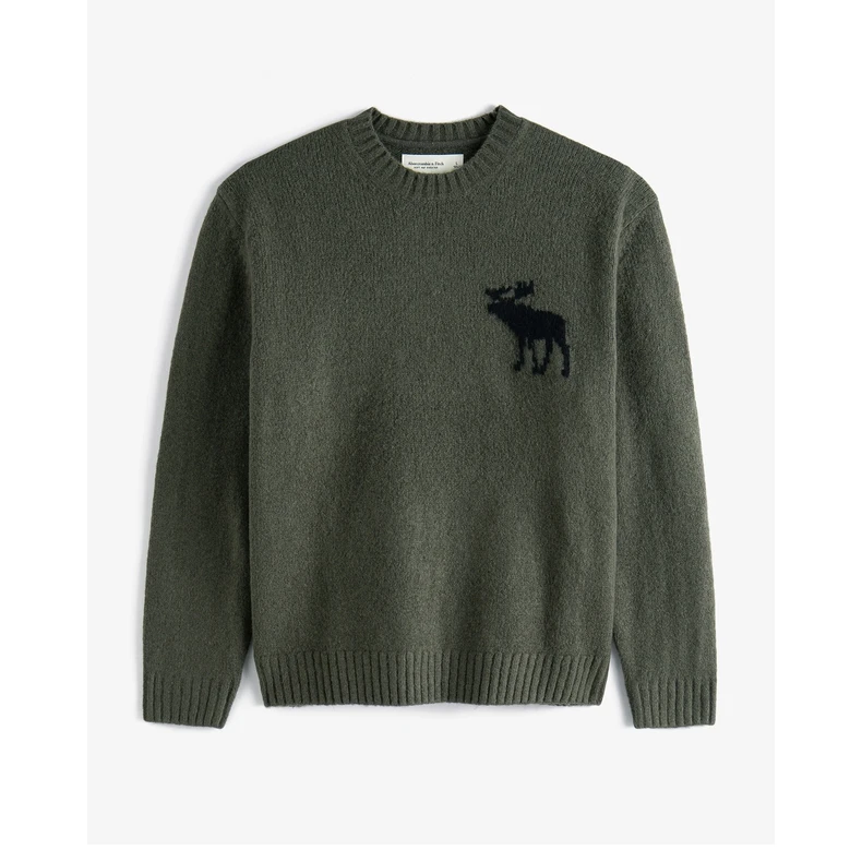 AF男装女装情侣装24秋冬新款经典大麋鹿慵懒毛衣针织衫KI120-4163