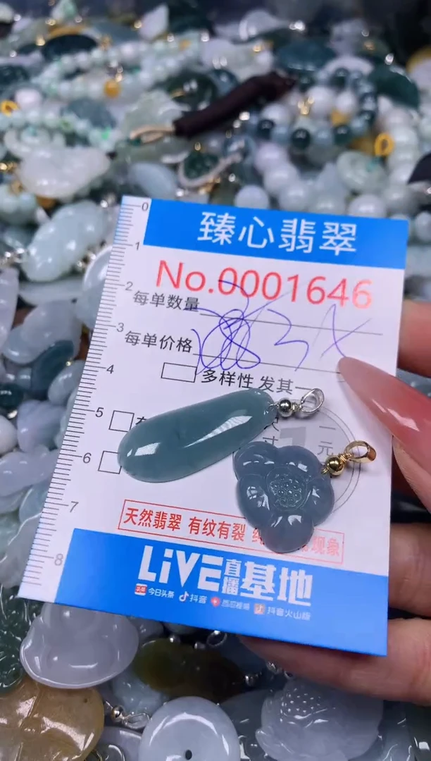 【闪购商品】翡翠颈饰未镶嵌含绳0001646