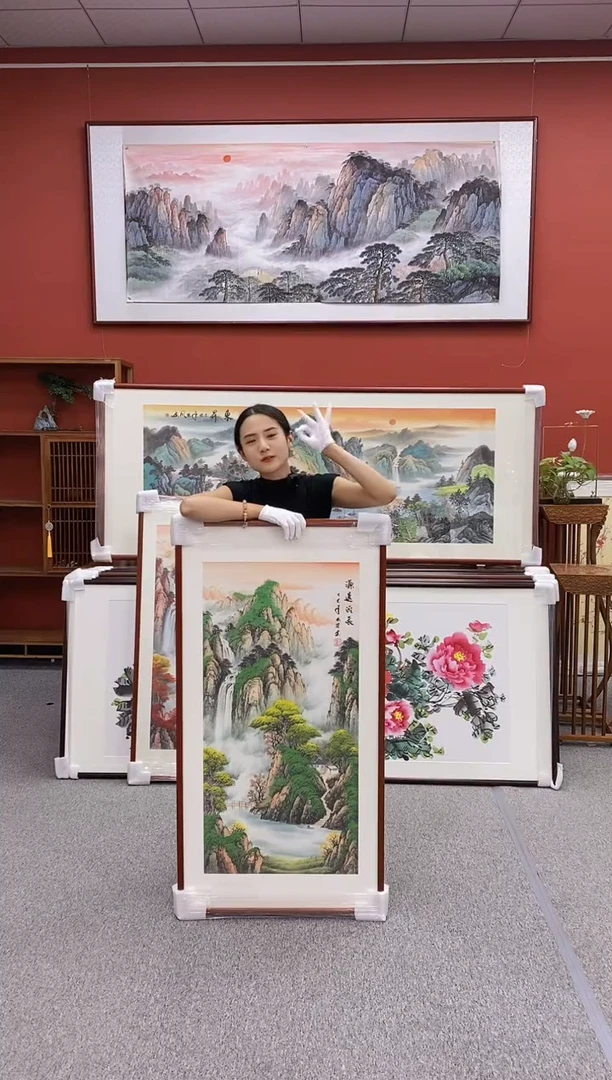 国画手绘国画 源远流长 125*65