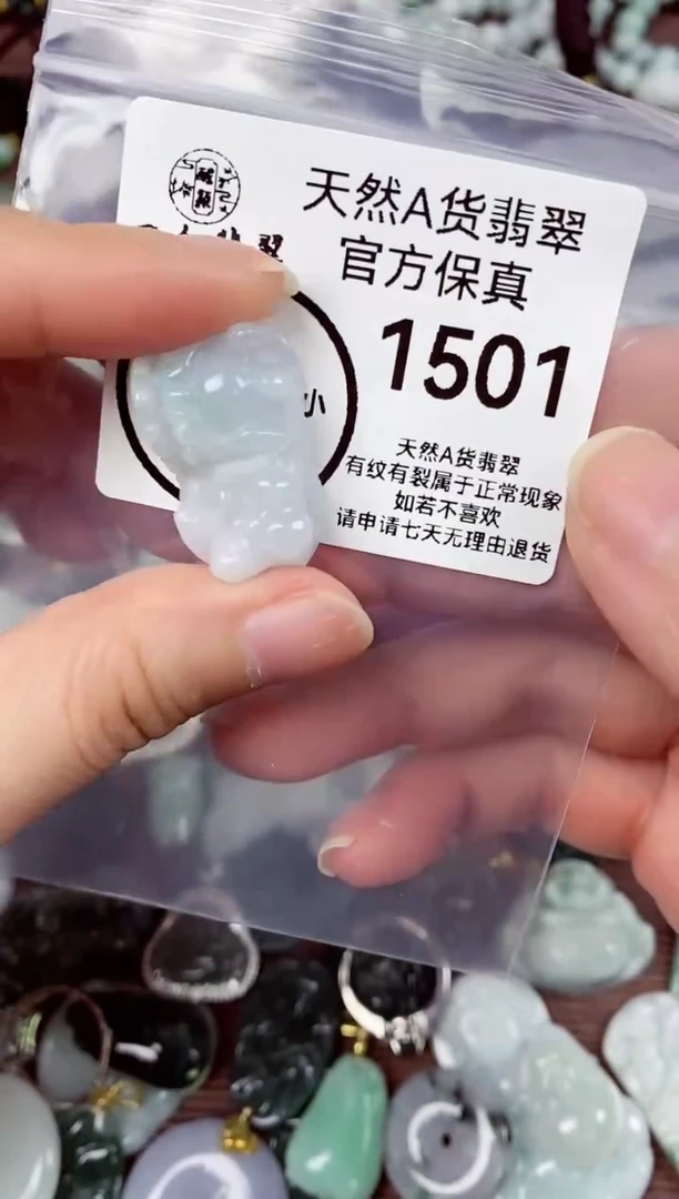 【闪购商品】翡翠颈饰未镶嵌天然A货翡翠1501