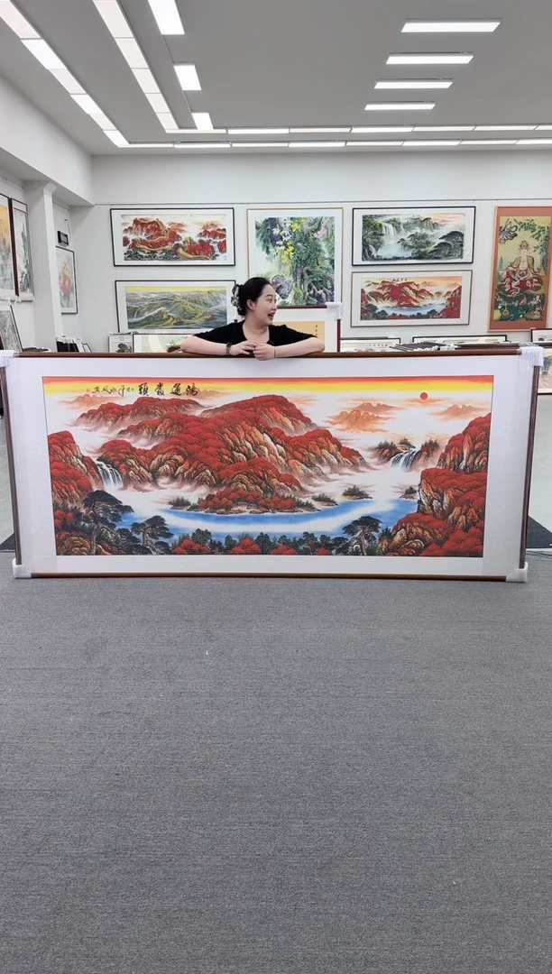 国画手绘  280*124   鸿运当头