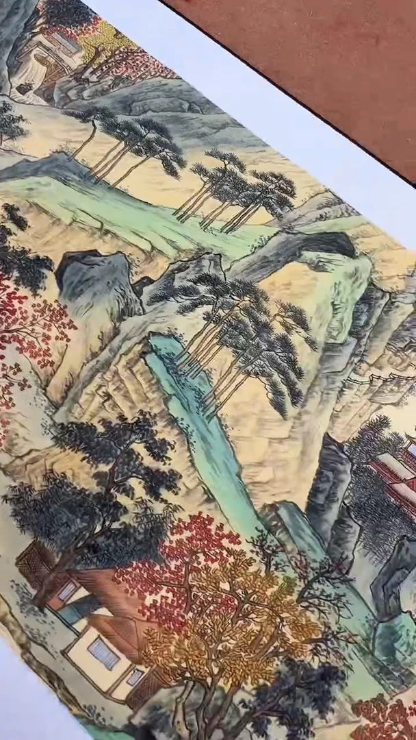 国画李春现观远/长卷