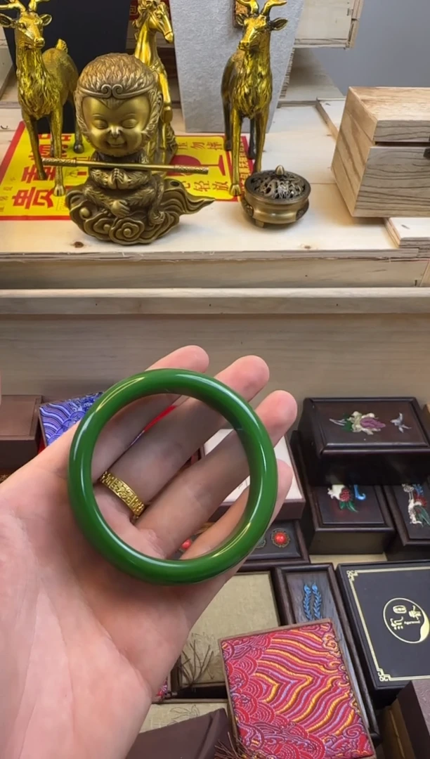 未镶嵌手镯和田玉（碧玉）【闪购商品】主播精品链接碧玉手镯