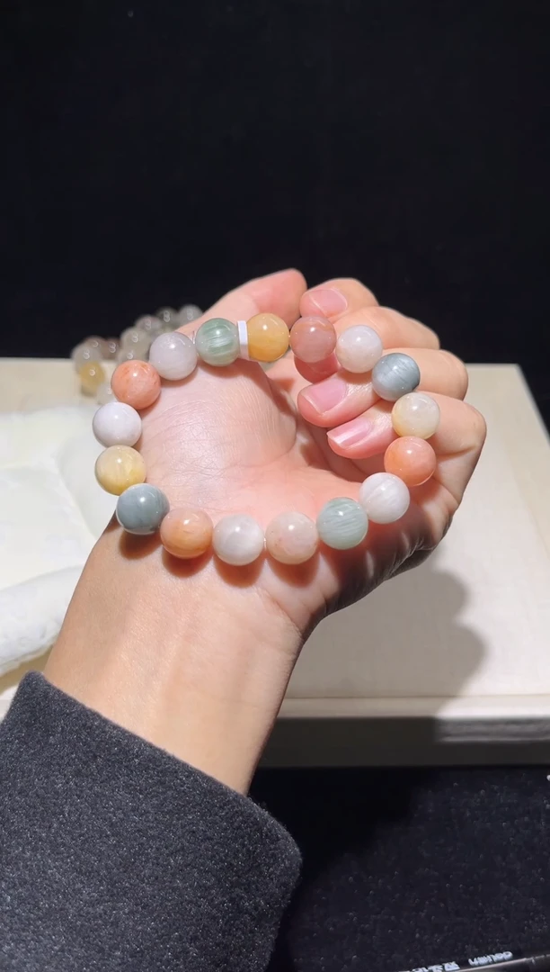 未镶嵌手串水晶22彩兔毛出厂价默认微瑕12+