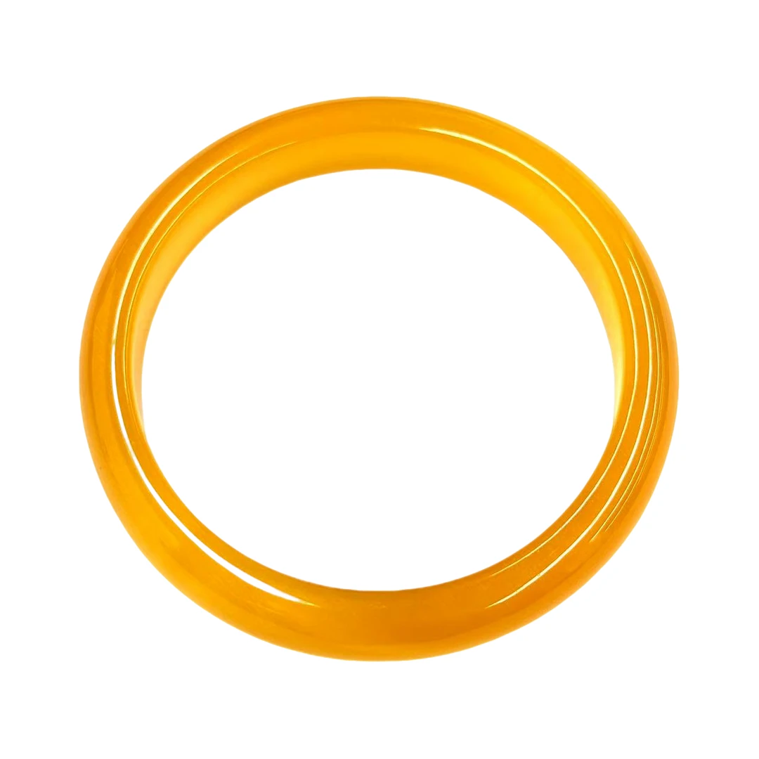 【符老板】s1325-国风设计款黄幽灵玛瑙美人条手镯-赠礼盒