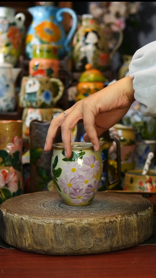 陶瓷130景德镇手工手绘釉下彩