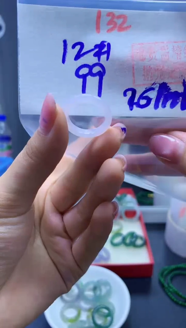 未镶嵌定制翡翠戒圈#99元-毛货需精细抛光