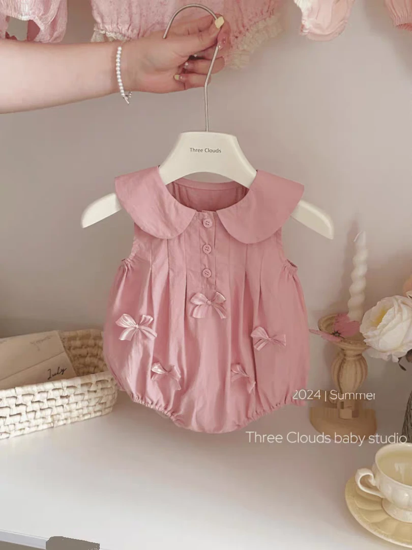 婴儿包屁衣夏季薄款宝宝连体衣满月百天外出哈衣超萌爬服夏装衣服