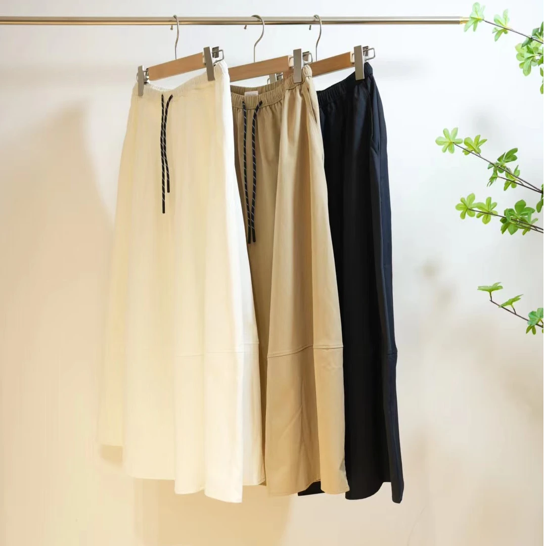 2-854-一款三色夏季纯色防晒蓬蓬裙女