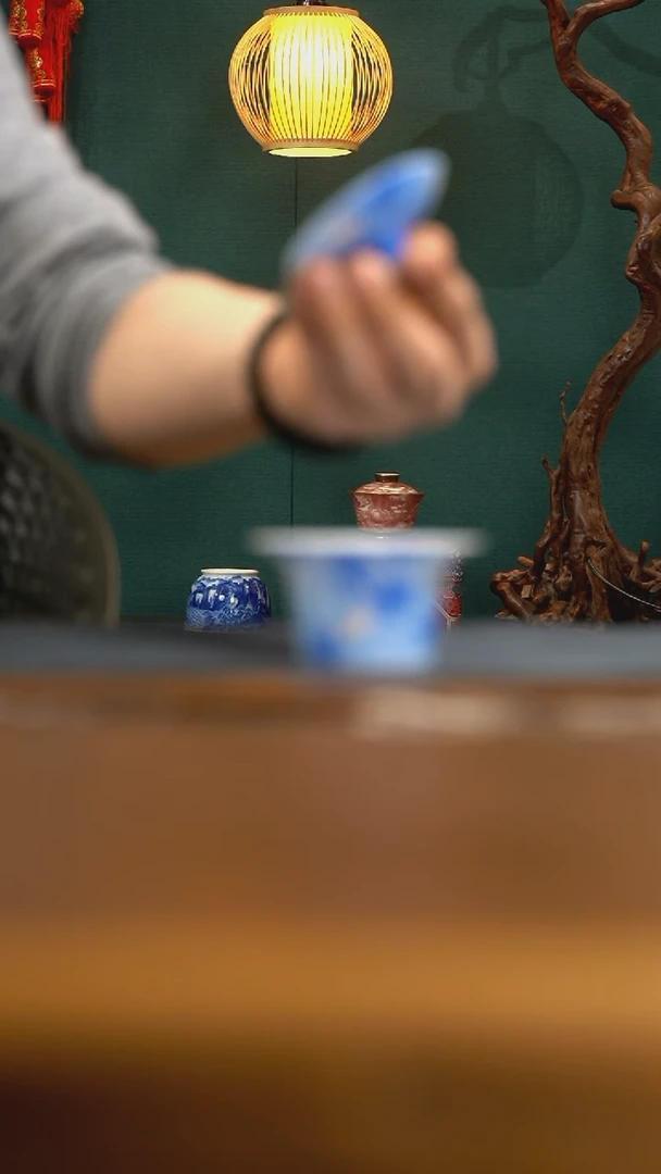 【闪购商品】熊友根窑-枫叶银杏-盖碗