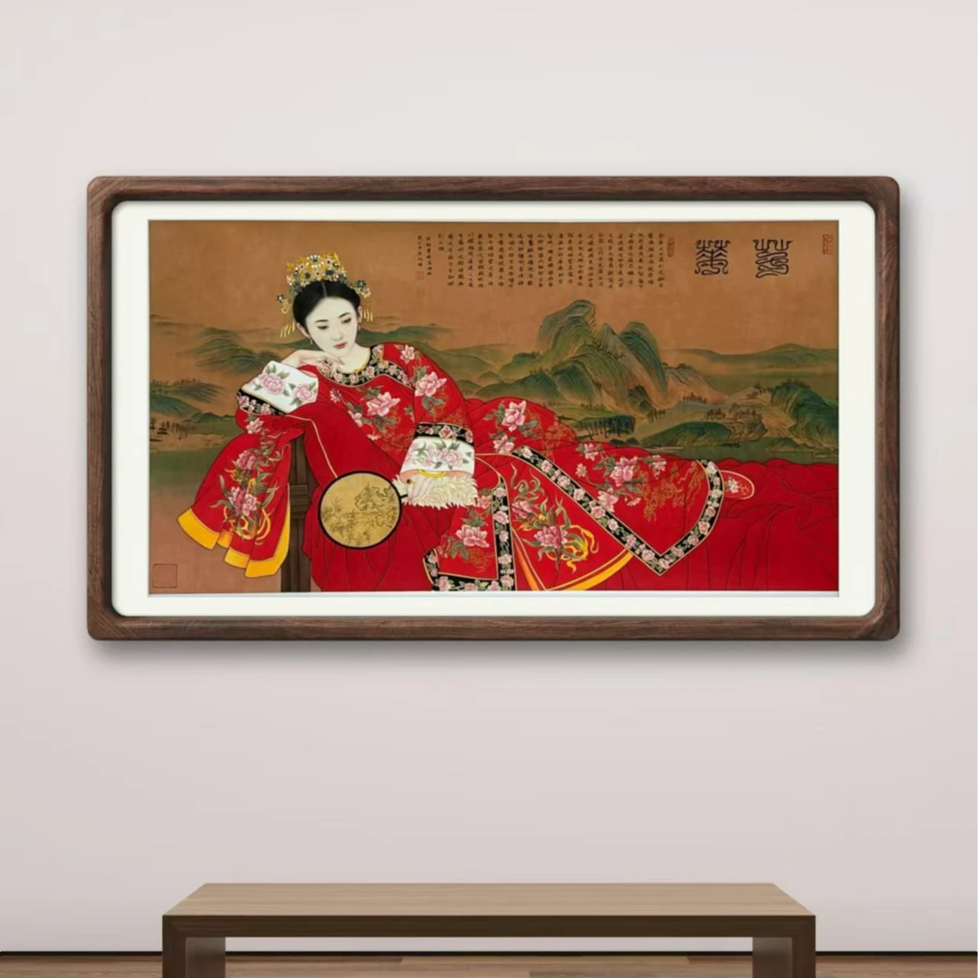 林栋老师作品《 芳华》托底无框