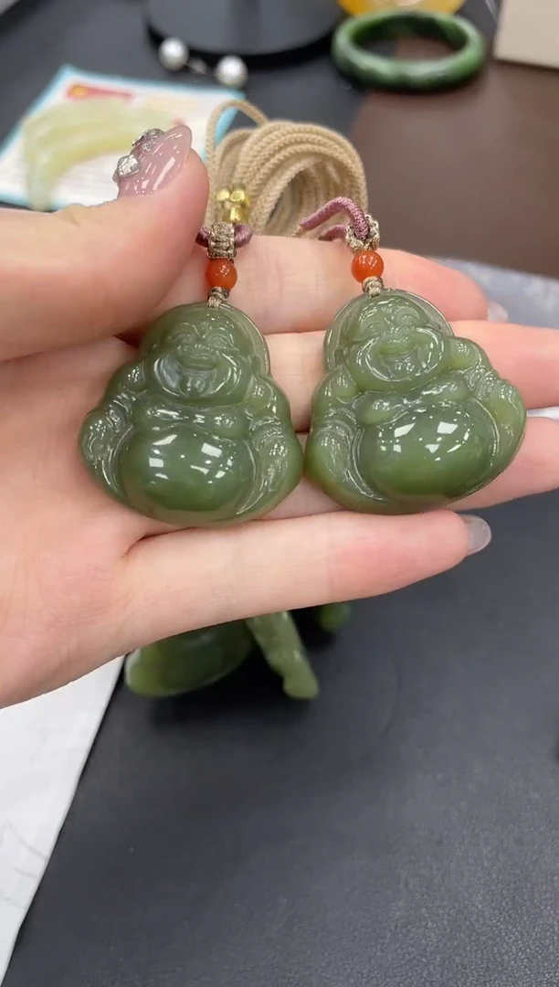 和田玉未镶嵌颈饰多样性拍一发一z佛公33mm