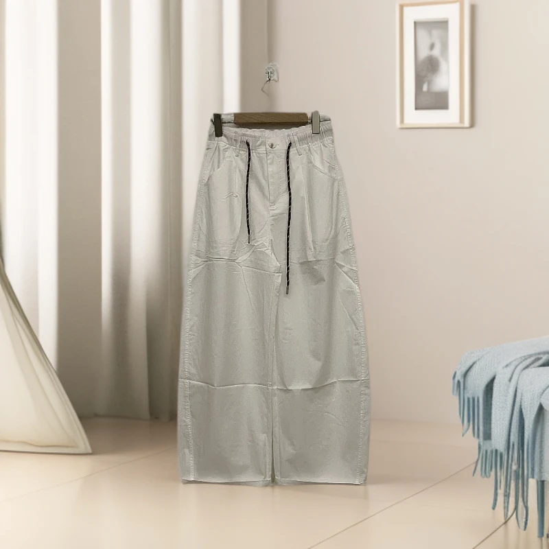 Pada.嘻&D【松弛特调】韩版宽松 小众简约休闲裤 9276 Hi Fortune