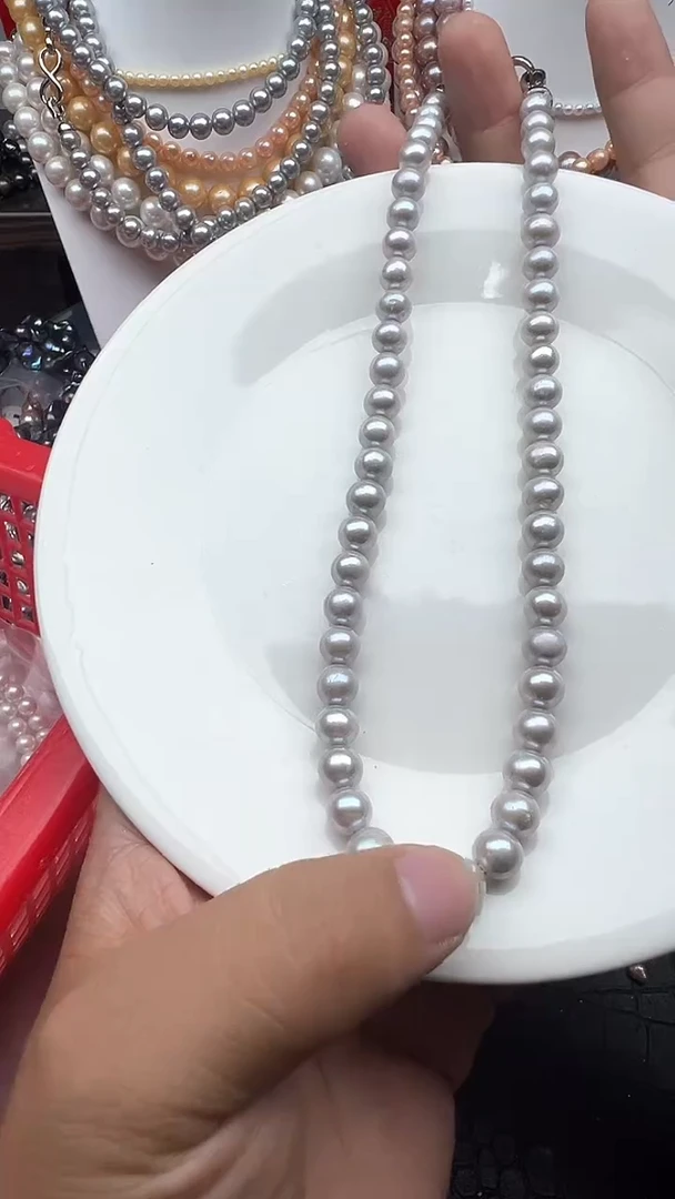 淡水珍珠未镶嵌颈饰1