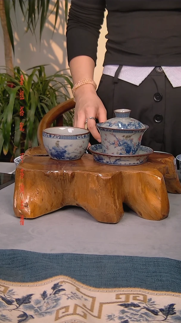 简装家用款2件套 老陶泥开片纹陶瓷茶具