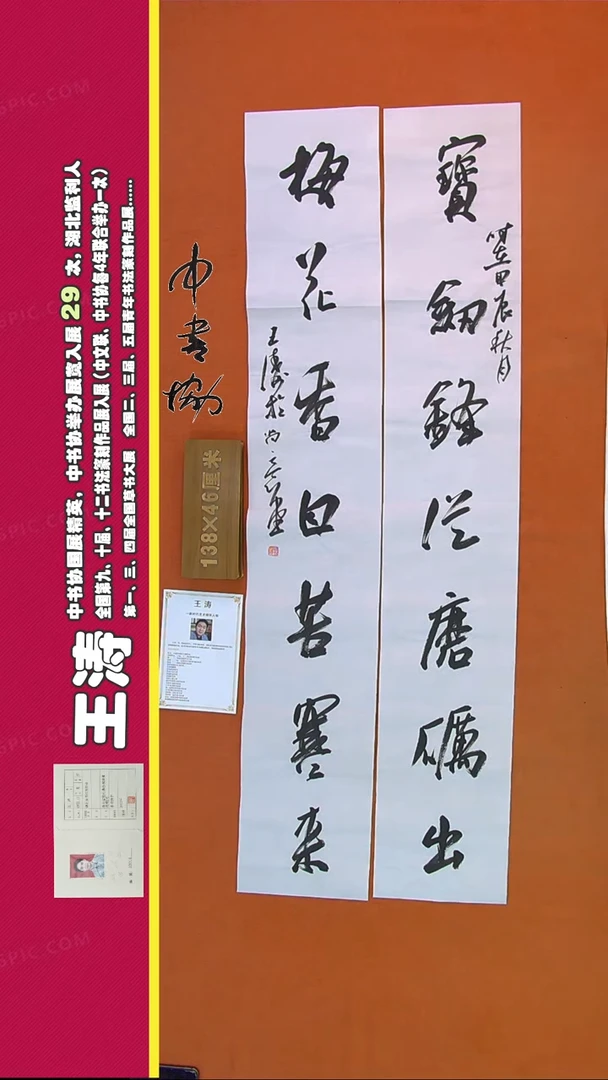 【闪购商品】书法310A王涛书法作品