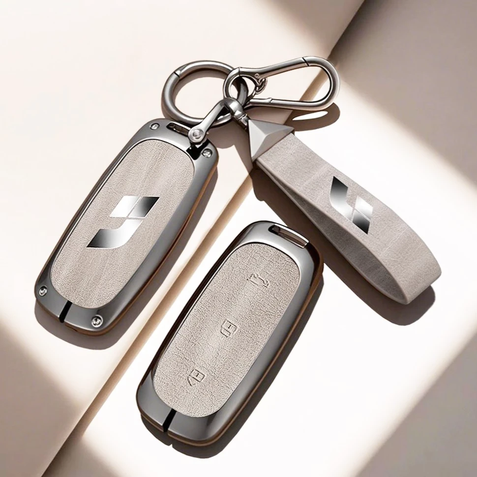 堡卫【13号】适用理想汽车钥匙套合金壳ONE/L7/L8/L9改装配件用品扣