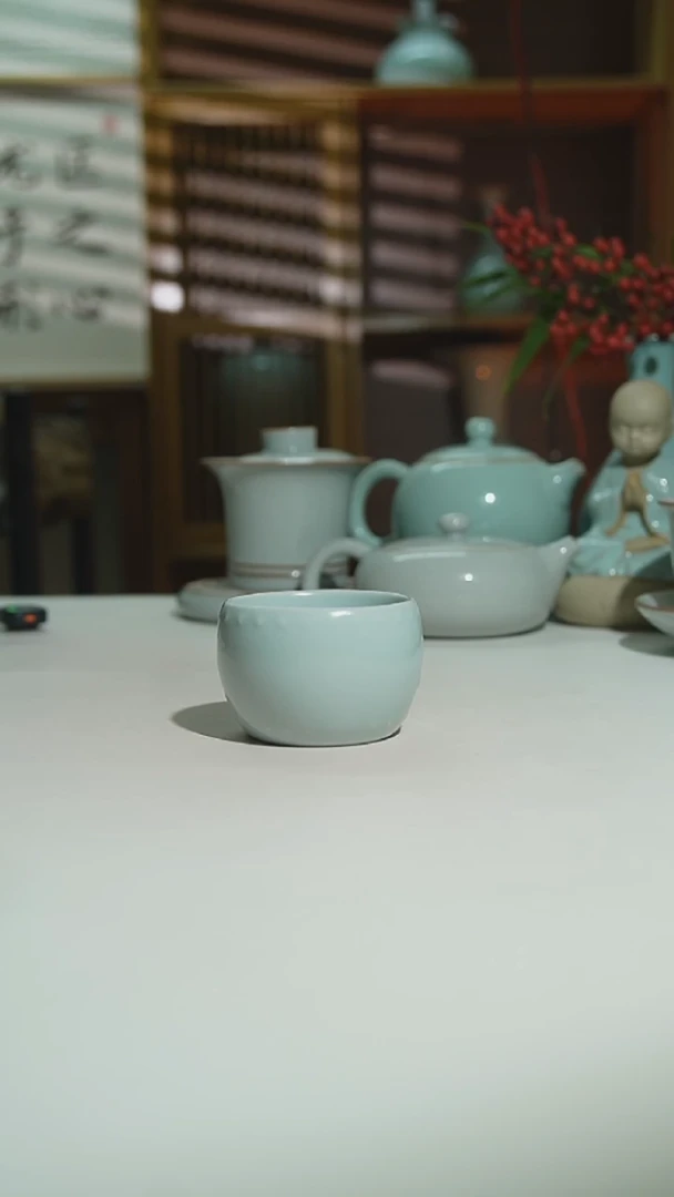 月白支钉鼓杯一级