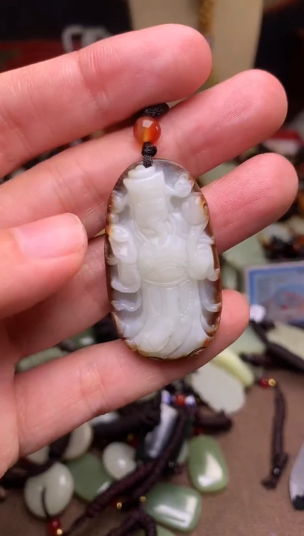 颈饰未镶嵌和田玉新疆料青海料清水和田玉吊坠