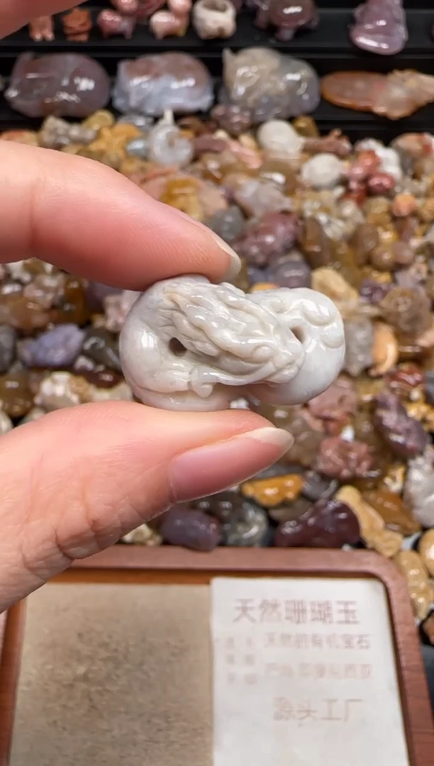 硅化珊瑚（珊瑚玉）未镶嵌颈饰331