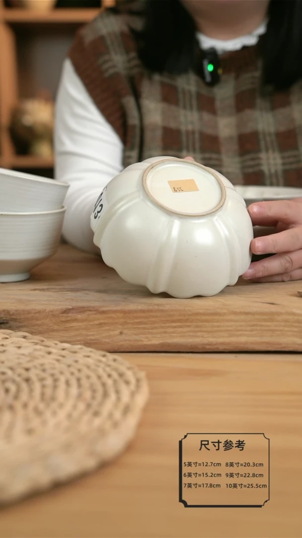 【闪购商品】E013白色的6英寸蛋壳碗