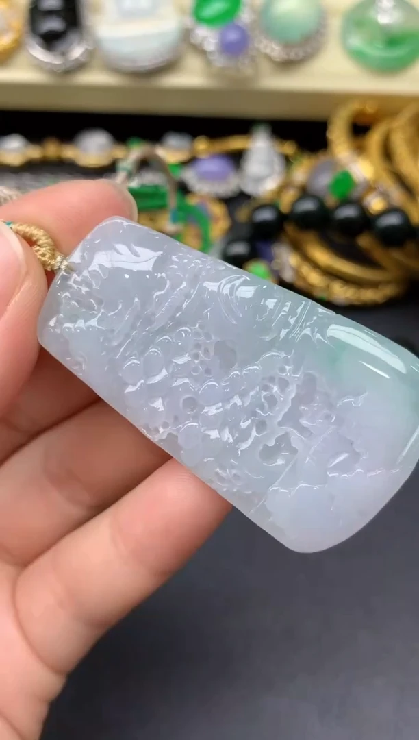颈饰未镶嵌翡翠62-雪姐翡翠天天见