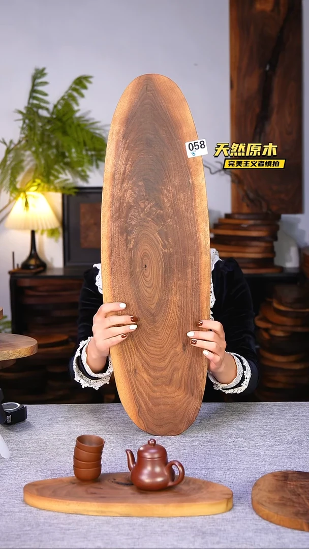 木北美黑胡桃原木.干裂疤结不属于商品质量问题完美主义者慎拍