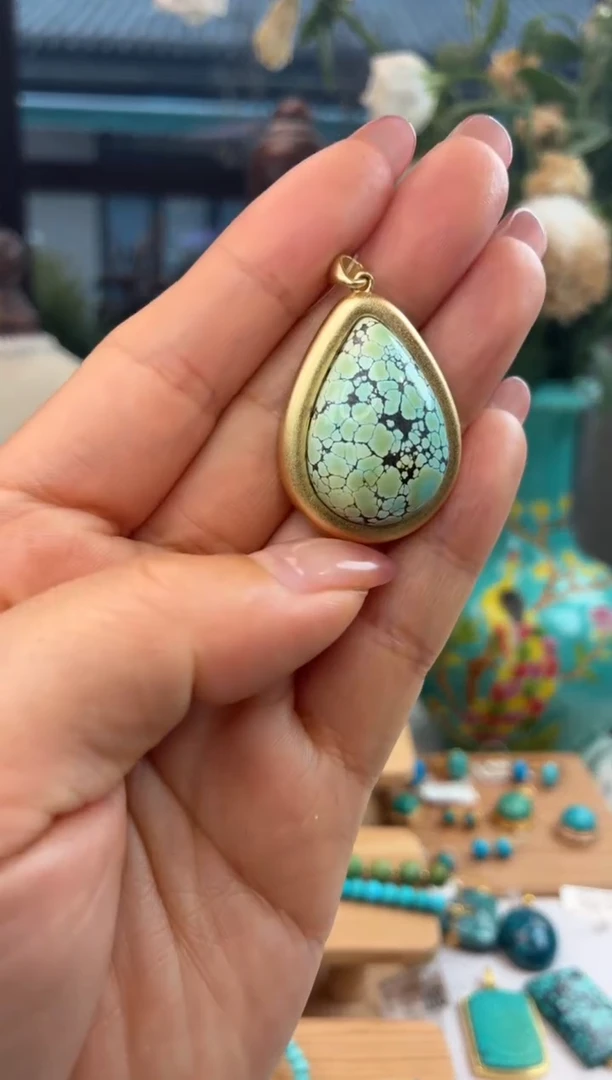 合金绿松石吊坠(不含链)1